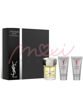 Yves Saint Laurent L´Homme Sport, Edt 100ml + 50ml Tusfürdő + 50ml after shave balm