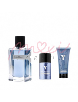 Yves Saint Laurent Y for Men SET: edt 100ml + deo stift 75ml + tusfürdő gél 50ml